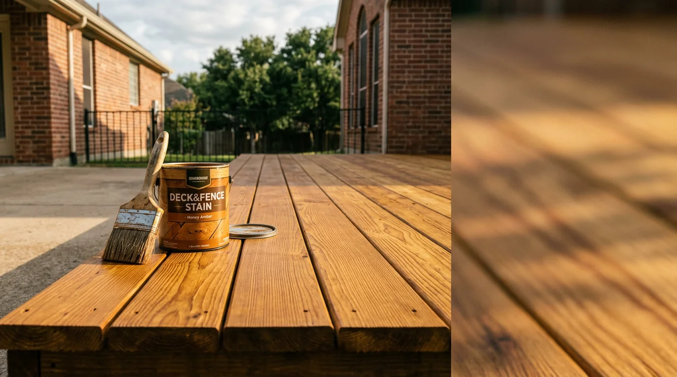 Professional deck and fence staining services in DFW